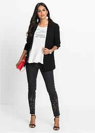 Longblazer mit drapierten Ärmeln, BODYFLIRT