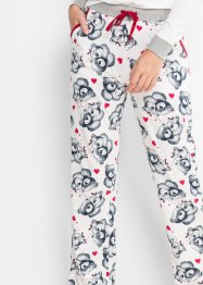 Pyjama mit Flanellapplikation, bpc bonprix collection
