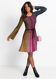 Strickkleid mit Plissee, BODYFLIRT boutique