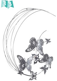 Wanddeko mit Schmetterlingen, bpc living bonprix collection