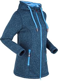Strick-Fleecejacke mit Kapuze, bpc bonprix collection