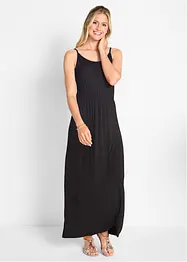 Maxikleid, tailliert aus fließendem Viskose Mix, bonprix