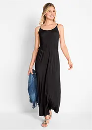Maxikleid, tailliert aus fließendem Viskose Mix, bonprix