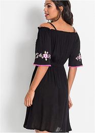 Cold-Shoulder-Kleid mit Stickerei, BODYFLIRT