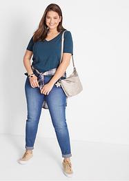 T-Shirt mit tiefem V-Ausschnitt, bpc bonprix collection