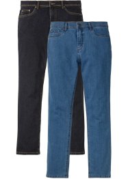 Regular Fit Stretch-Jeans, Straight mit recyceltem Polyester (2er Pack), John Baner JEANSWEAR
