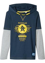 Jungen Layershirt mit Kapuze, bpc bonprix collection