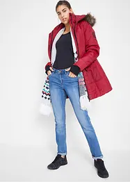 wasserabweisende Funktions-Longjacke in 2-in-1-Optik, gesteppt, bonprix