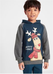 Jungen Kapuzensweatshirt mit Weihnachtsmotiv, bpc bonprix collection