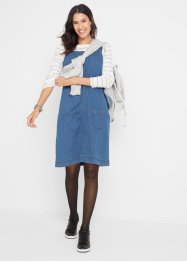 Baumwoll-Jeanskleid mit Latzträgern, bpc bonprix collection