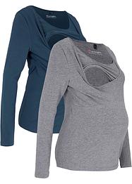 Umstandsshirt / Stillshirt, 2er-Pack, bpc bonprix collection