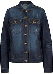 Jeansjacke mit seitlichem Rippeinsatz, bpc bonprix collection