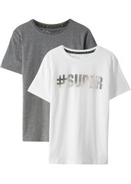 Jungen T-Shirt mit Bio-Baumwolle (2er Pack), bpc bonprix collection