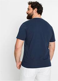 Henleyshirt mit Druck, Kurzarm, bpc selection