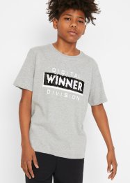 Jungen T-Shirt Gaming mit Wendepaillette aus Bio-Baumwolle, bpc bonprix collection