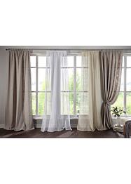 Batist Gardine einfarbig (1er Pack), bpc living bonprix collection
