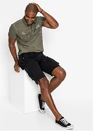 Cargo-Bermuda aus reiner Baumwolle, Regular Fit, bonprix