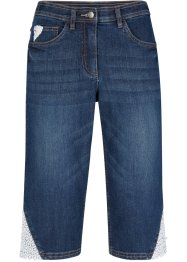 Komfort-Stretch-Bermuda-Jeans mit Spitze und Bequembund, bpc bonprix collection