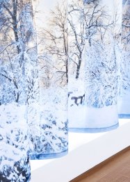LED-Scheibengardine mit winterlichem Druck, bpc living bonprix collection