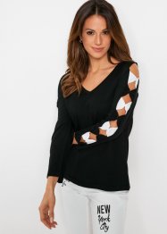 Pullover mit dekorativen Cut Outs am Arm, bpc selection