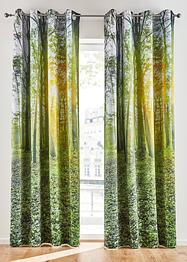 Verdunkelungsvorhang mit Wald Druck (1er Pack), bpc living bonprix collection