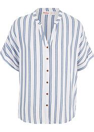 Bluse, Kurzarm, gestreift, John Baner JEANSWEAR