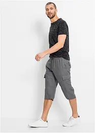 Regular Fit Cargo-Bermuda mit Leinen, bonprix