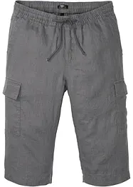 Regular Fit Cargo-Bermuda mit Leinen, bonprix