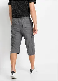 Regular Fit Cargo-Bermuda mit Leinen, bonprix