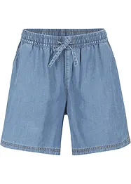 Leichte Denim Shorts mit Leinen und Bequembund, bonprix