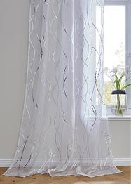 Gardine mit Glanz Druck (1er Pack), bpc living bonprix collection