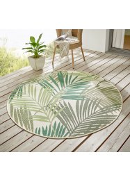 Runder In- und Outdoor Teppich mit Palmblättern, bpc living bonprix collection
