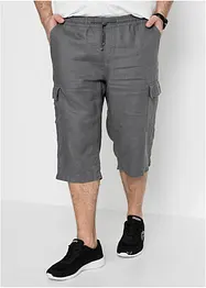Regular Fit Cargo-Bermuda mit Leinen, bonprix