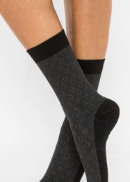 Socken mit druckfreiem Bündchen (5er Pack) mit Bio-Baumwolle, bpc bonprix collection