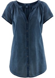 Cold-dyed-Bluse aus Bio-Baumwolle, Kurzarm, bpc bonprix collection