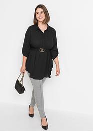 Longbluse mit Gürtel mit recyceltem Polyester, BODYFLIRT