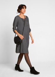 Kleid in Jeansoptik, 3/4- Arm, bpc bonprix collection