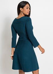Strickkleid mit Ajourmuster und nachhaltiger Viskose, BODYFLIRT