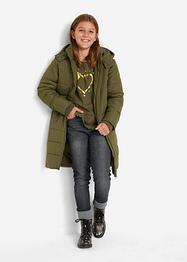 Mädchen Thermojeans mit Jersyfutter und Steinchen, John Baner JEANSWEAR