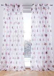 Gardine mit Sterne Druck (1er Pack), bpc living bonprix collection