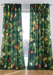 Vorhang mit weihnachtlichem Druck (1er Pack), bpc living bonprix collection