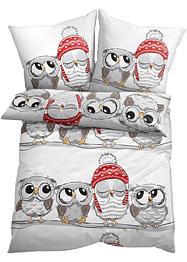 Bettwäsche mit Eulen, bpc living bonprix collection