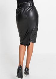Bleistiftrock, veganes Leder, BODYFLIRT boutique