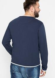 2 in 1 Shirt (2er Pack), Langarm, bpc bonprix collection