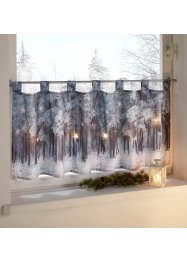 LED-Scheibengardine mit winterlichem Digitaldruck (1er Pack), bpc living bonprix collection