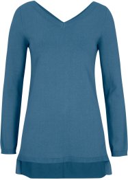 Long-Pullover mit V-Ausschnitt vorne und hinten, A-Linie, bpc bonprix collection
