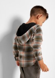 Jungen Langarmhemd mit Kapuze, bpc bonprix collection