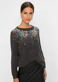 Pullover mit Pailletten, bonprix