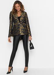 Longblazer, Gold-Jacquard, BODYFLIRT boutique