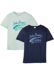 T-Shirt aus Bio-Baumwolle (2er Pack), John Baner JEANSWEAR